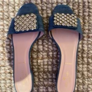 Kate Spade Mazie Denim slides